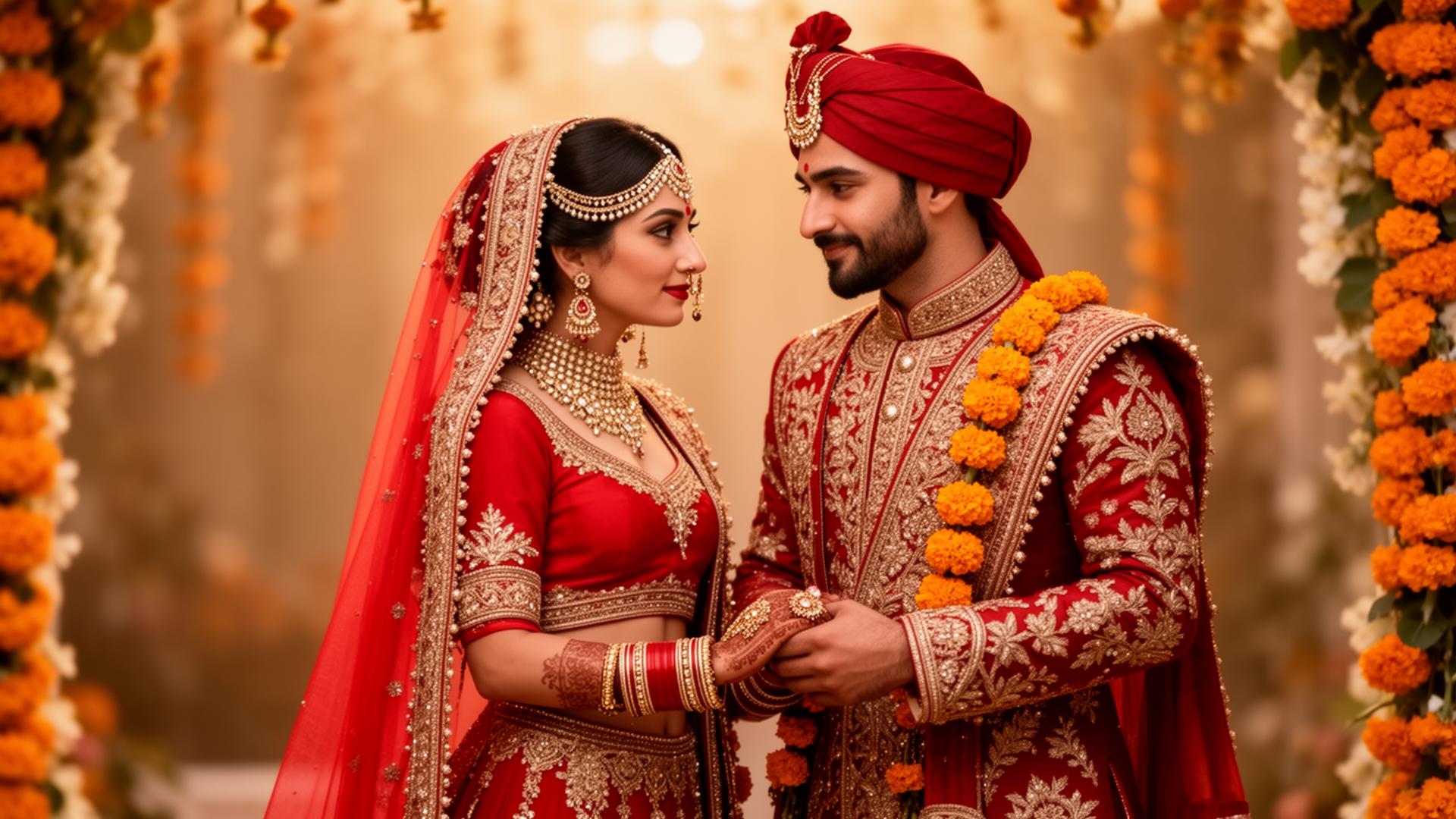 Happy Bengali Wedding Couple